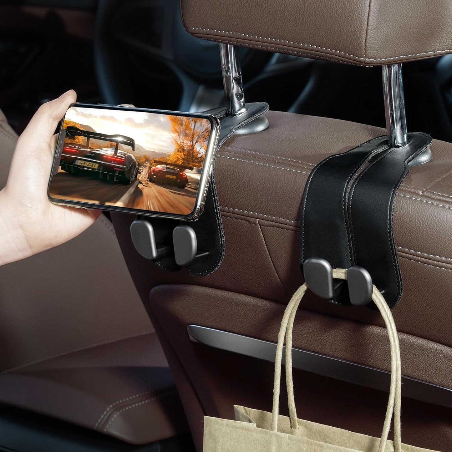 TwinGrip™ Car Organizer Hooks