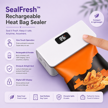 SealFresh™ Rechargeable Heat Bag Sealer