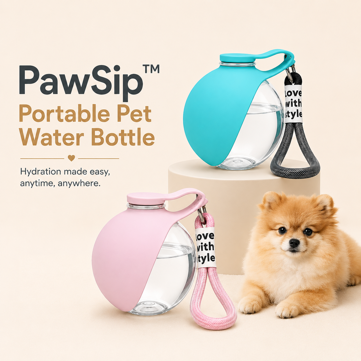 PawSip™ Portable Pet Water Bottle