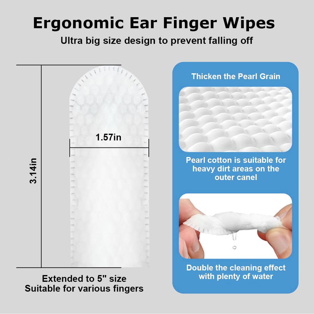 FurFresh™ Pet Ear Cleaner Finger Wipes (50 pcs)