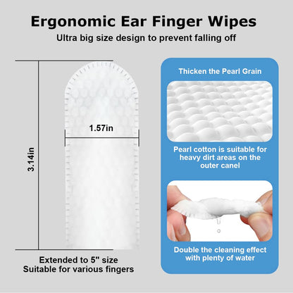 FurFresh™ Pet Ear Cleaner Finger Wipes (50 pcs)