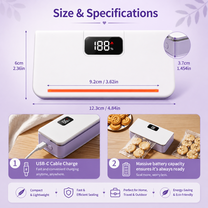 SealFresh™ Rechargeable Heat Bag Sealer
