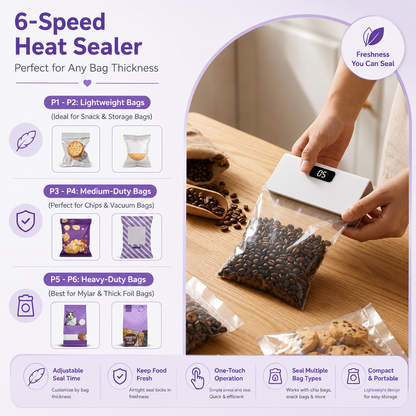 SealFresh™ Rechargeable Heat Bag Sealer