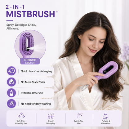 MistBrush™ 2 in 1 Spray Comb