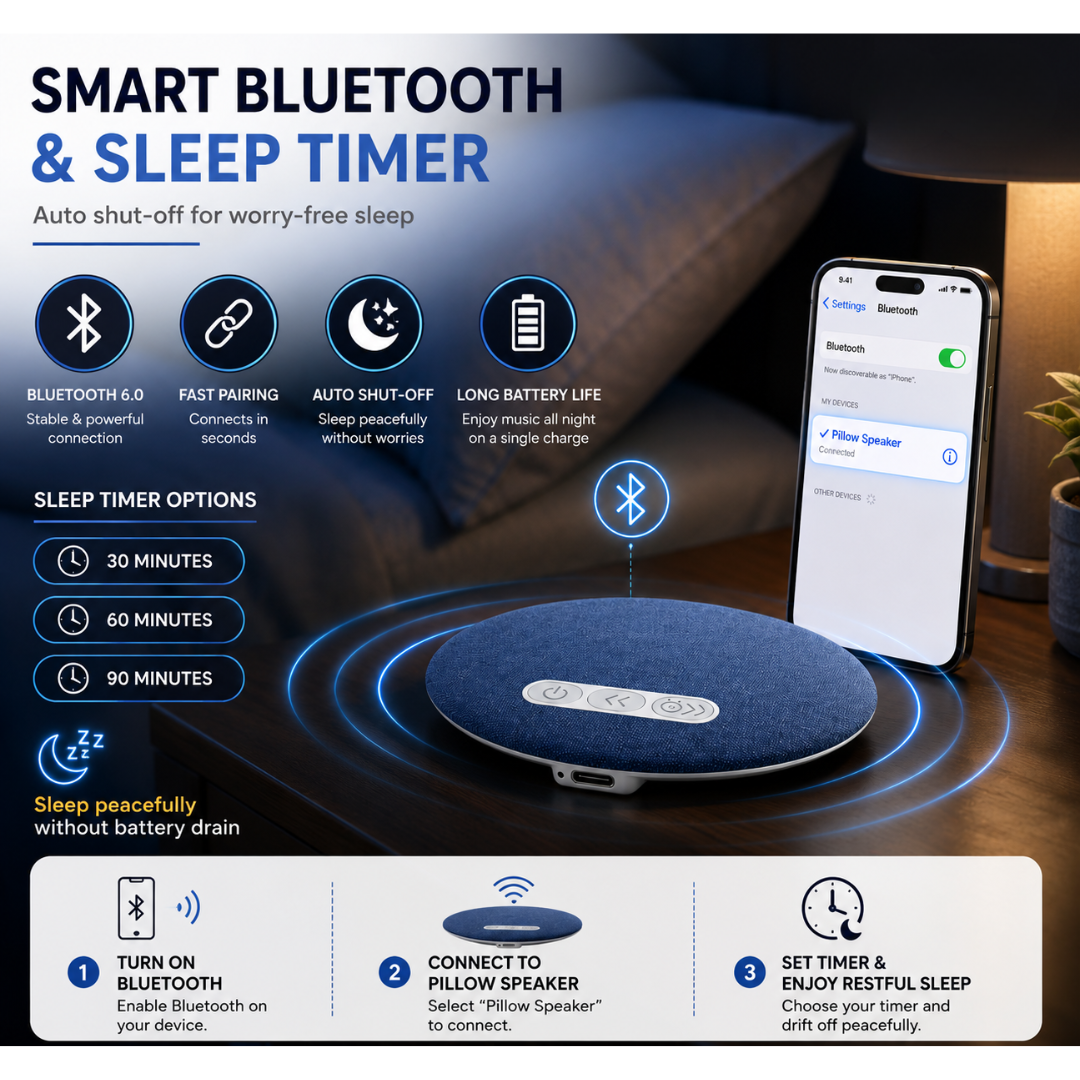 PillowBeat™ Bluetooth Pillow Speaker