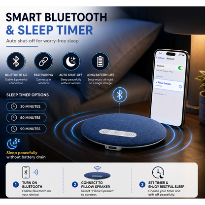 PillowBeat™ Bluetooth Pillow Speaker