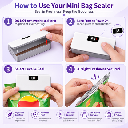 SealFresh™ Rechargeable Heat Bag Sealer