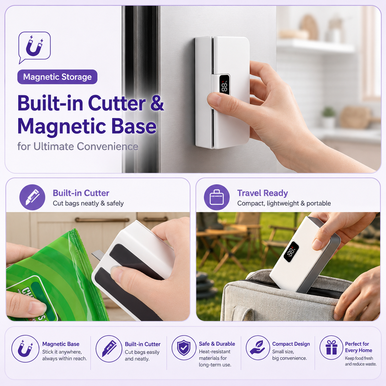 SealFresh™ Rechargeable Heat Bag Sealer