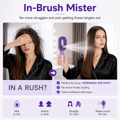 MistBrush™ 2 in 1 Spray Comb