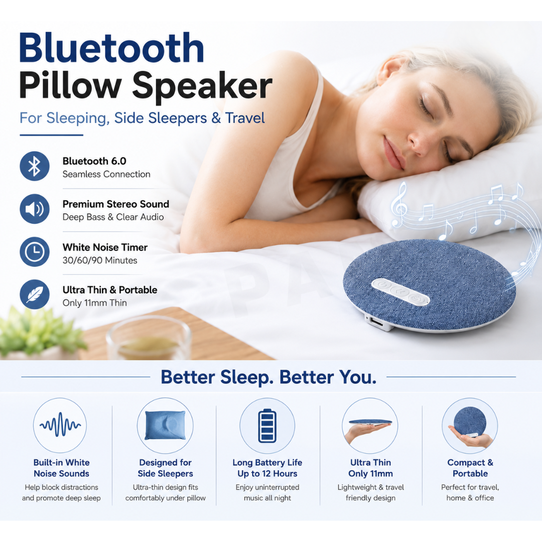 PillowBeat™ Bluetooth Pillow Speaker