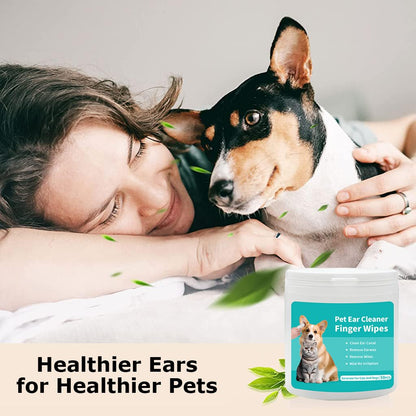 FurFresh™ Pet Ear Cleaner Finger Wipes (50 pcs)