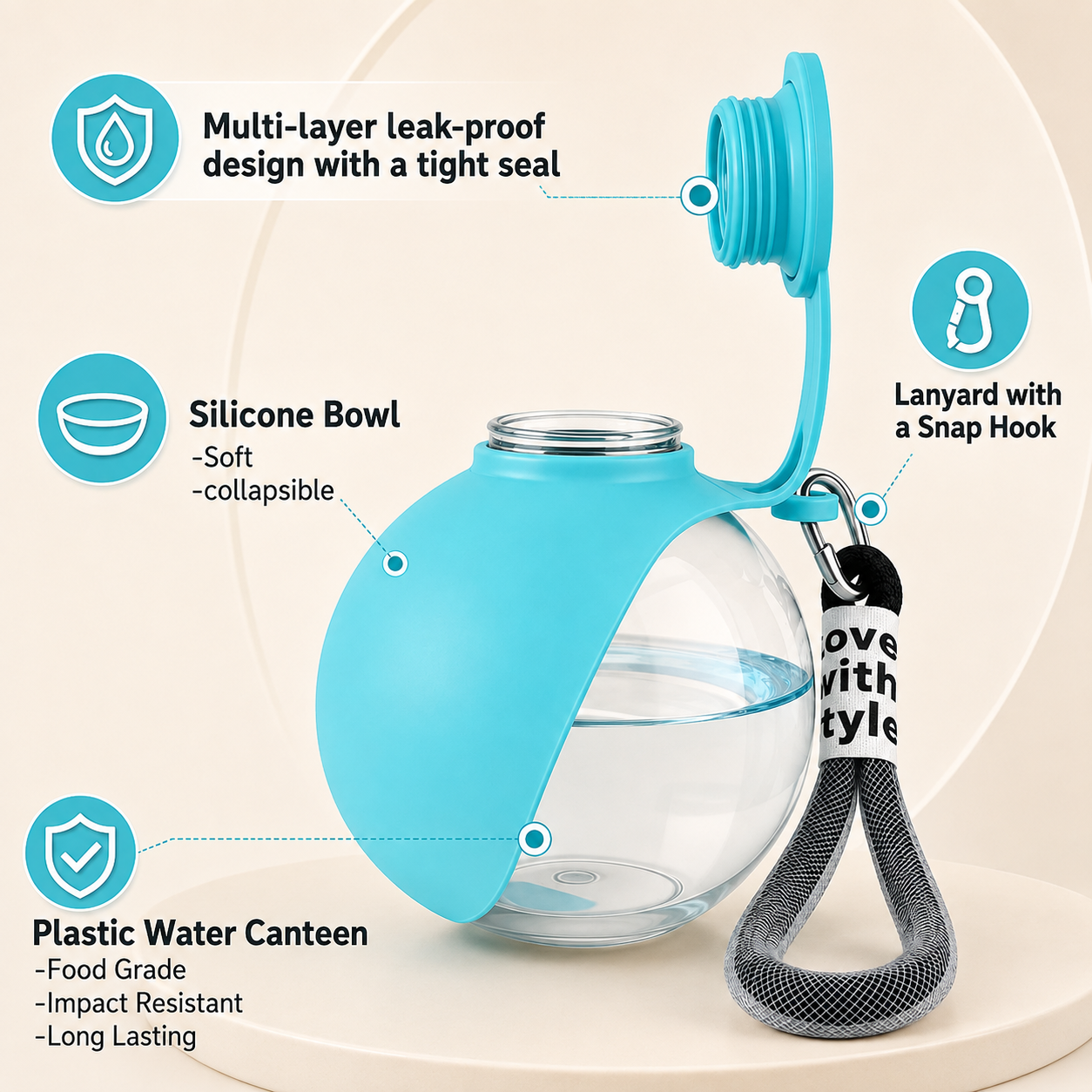 PawSip™ Portable Pet Water Bottle