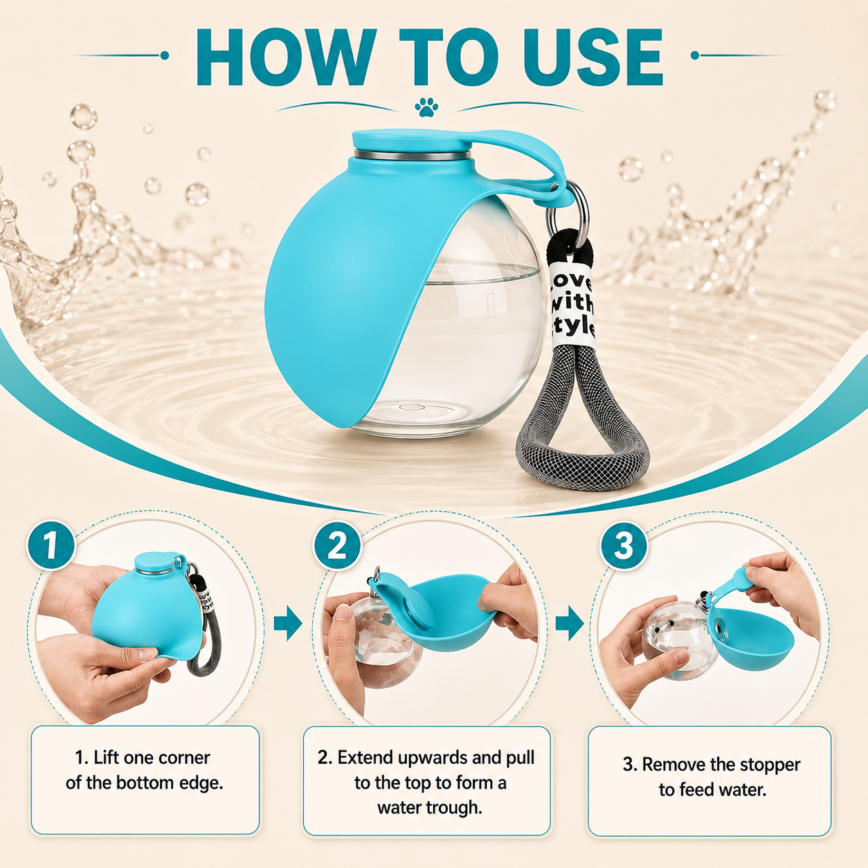 PawSip™ Portable Pet Water Bottle