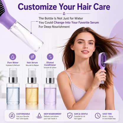 MistBrush™ 2 in 1 Spray Comb