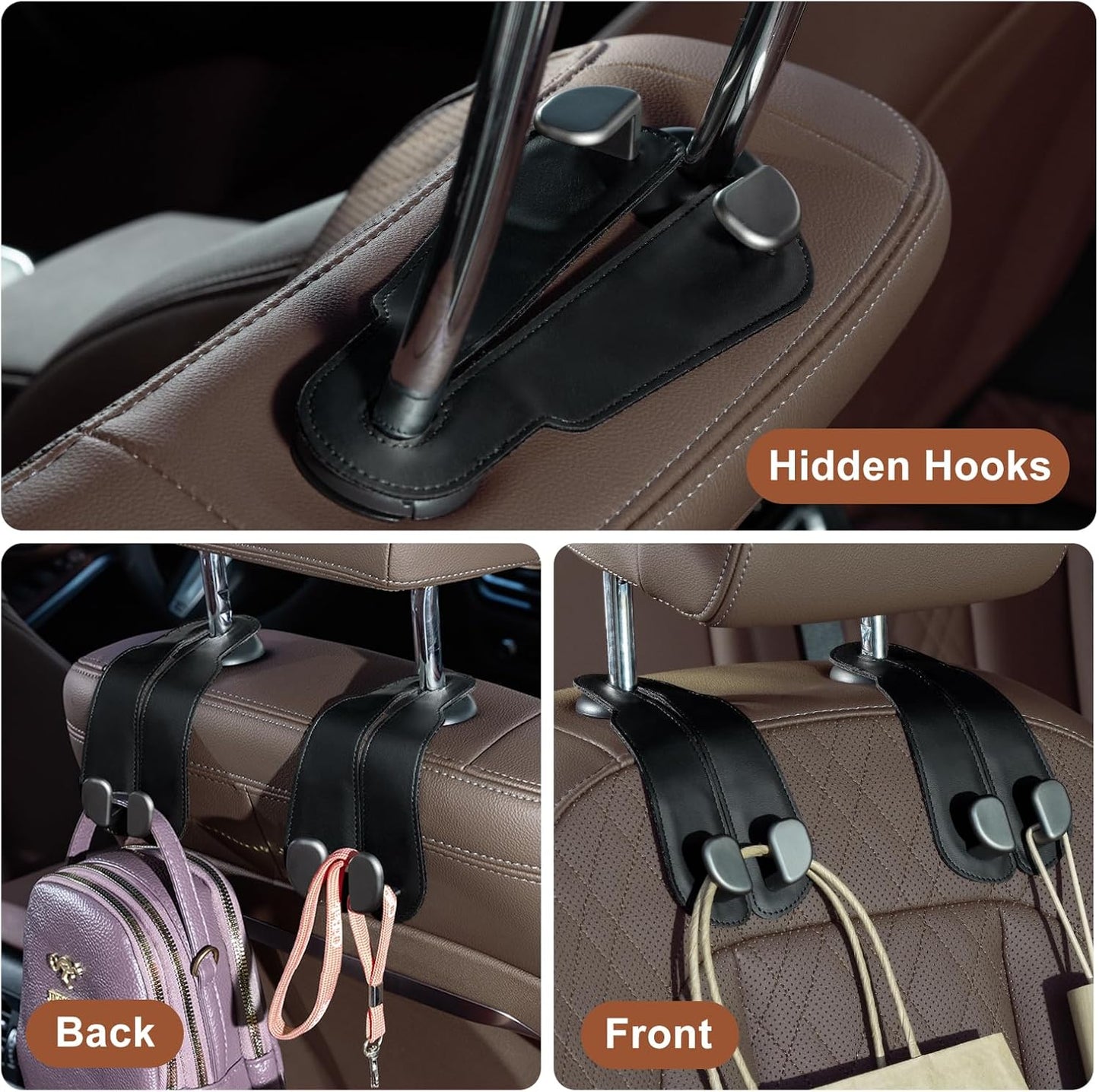 TwinGrip™ Car Organizer Hooks
