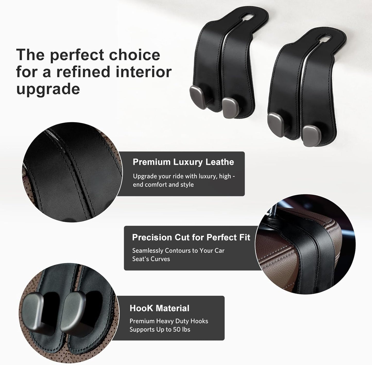 TwinGrip™ Car Organizer Hooks