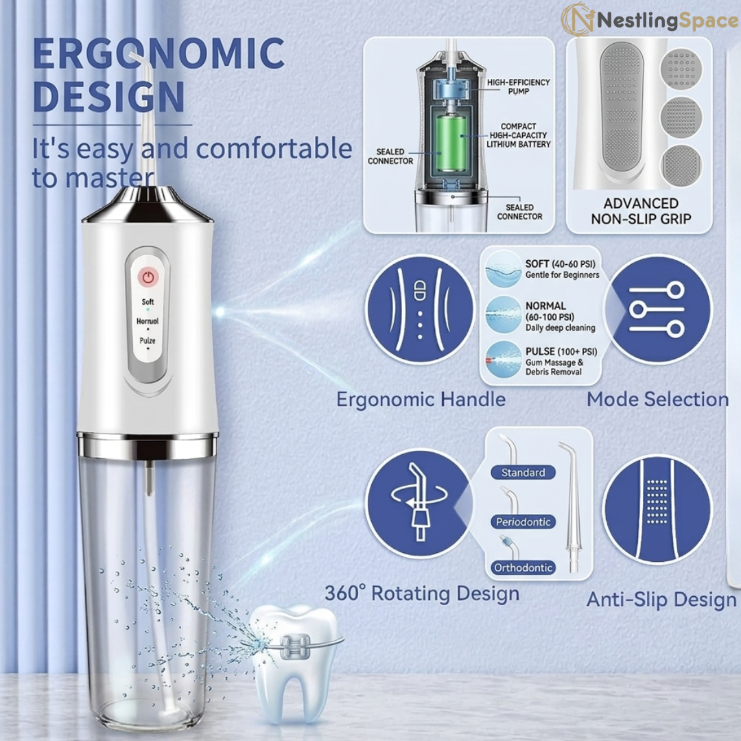 AquaFloss™ Portable Water Flosser