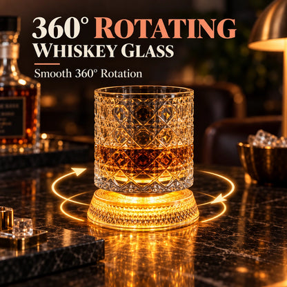 BarSpin™ LED Revolving Whisky Glass