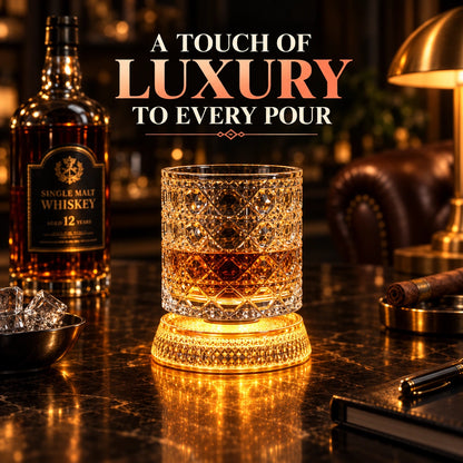BarSpin™ LED Revolving Whisky Glass