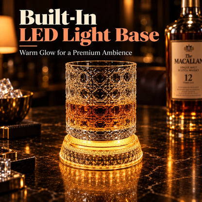 BarSpin™ LED Revolving Whisky Glass