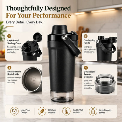 EliteMix™ Vacuum Insulated Shaker Bottle