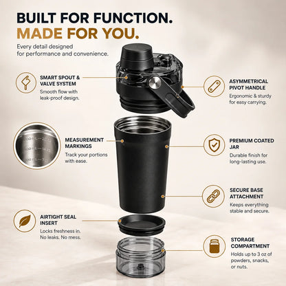EliteMix™ Vacuum Insulated Shaker Bottle