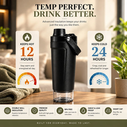 EliteMix™ Vacuum Insulated Shaker Bottle