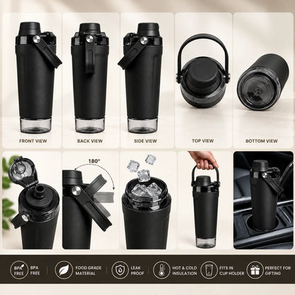 EliteMix™ Vacuum Insulated Shaker Bottle