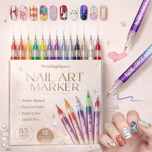 NailCraft™ Nail Art Marker - 12 Colors