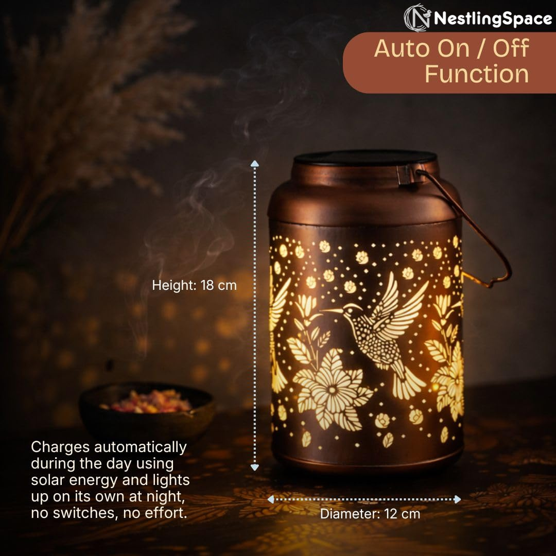 GlowBird™ Solar Hummingbird Lantern