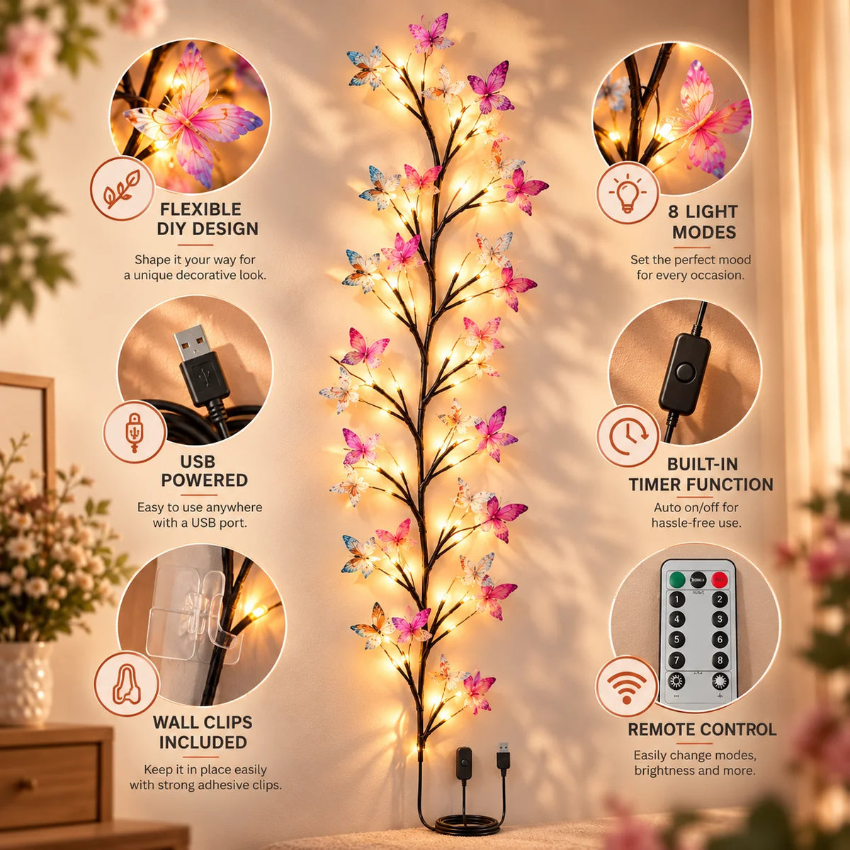 🦋 LumiWings™ Butterfly Branch Lights🦋