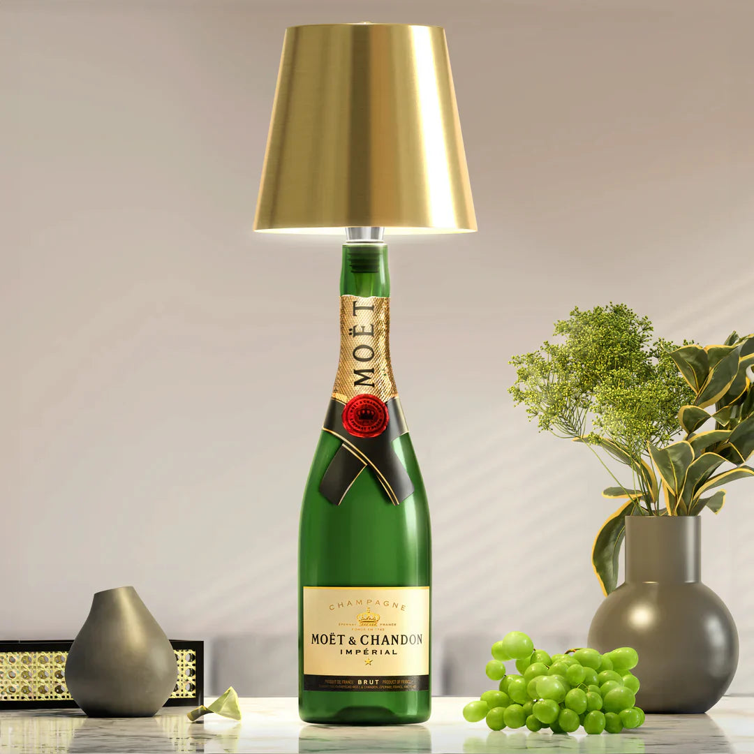 AuraLite Wireless Bottle Lamp - Rechargeable