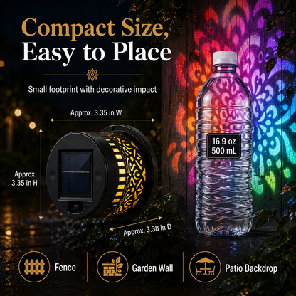 MandalaGlow™ Solar Projector Light