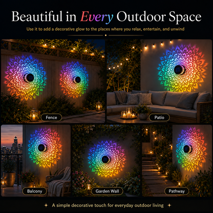MandalaGlow™ Solar Projector Light