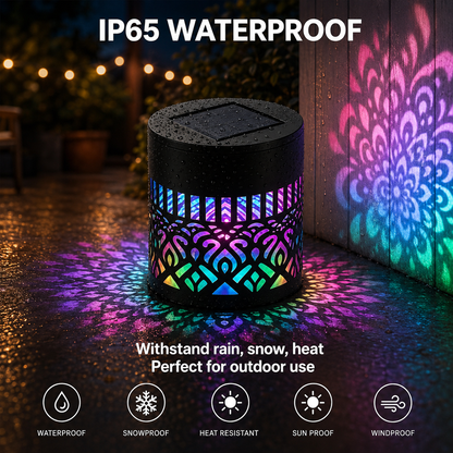 MandalaGlow™ Solar Projector Light